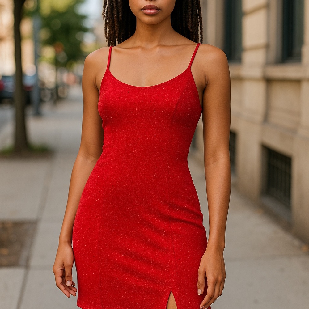 Emerald Sundae Red Mini Dress